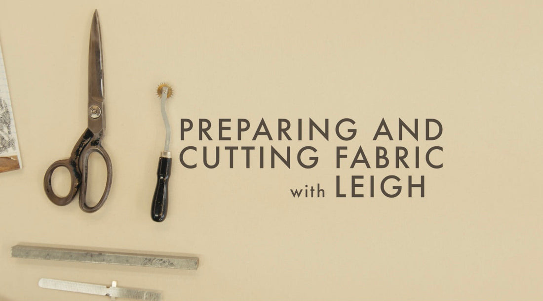 Washing and pressing fabric before cutting — fabric preparation step for home sewing