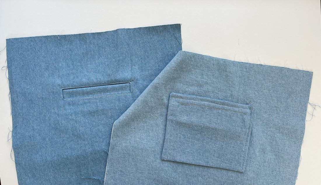 How to Sew Welt Pockets: Standard Construction vs. French Seam Finish